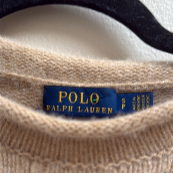 Polo by Ralph Lauren Beige Cable Knit Wool Sweater - Picture 3 of 4